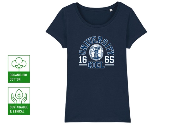 Damen T-Shirt College Navy